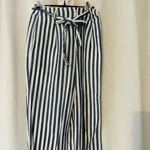 Linen striped pants